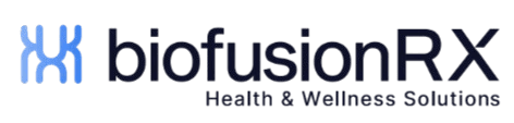 Logo of Profusion Health & Wellness with a colorful geometric design.